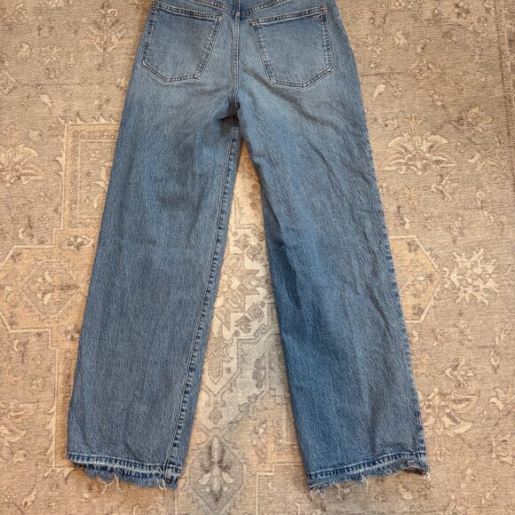 Madewell The Perfect Vintage Wide-Leg Jean - Raw hem - Size 27 - Enmore wash - Picture 2 of 7